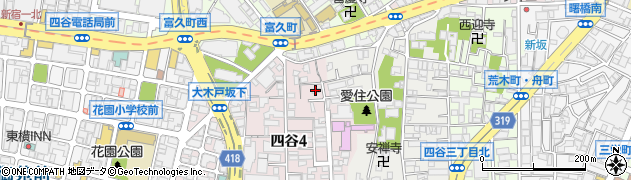 リハビリデイサービスnagomi四谷店周辺の地図