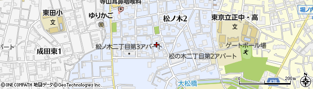 東京都杉並区松ノ木周辺の地図