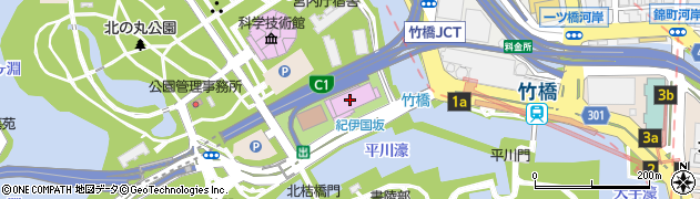 東京国立近代美術館　１階　企画展ギャラリー周辺の地図
