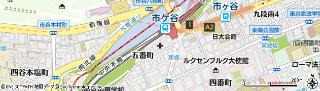 東京都千代田区五番町2-6周辺の地図
