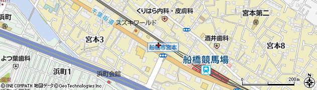 ヤブサキレンタリースららぽーと前店周辺の地図