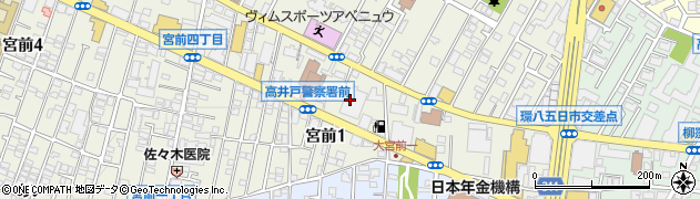 東京都杉並区宮前1丁目17周辺の地図