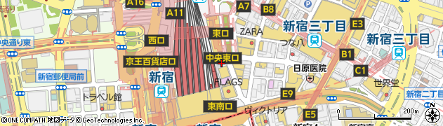 新宿菊地歯科医院周辺の地図