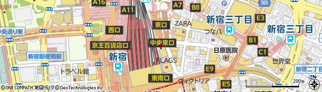 株式会社あおぞら銀行　新宿支店周辺の地図