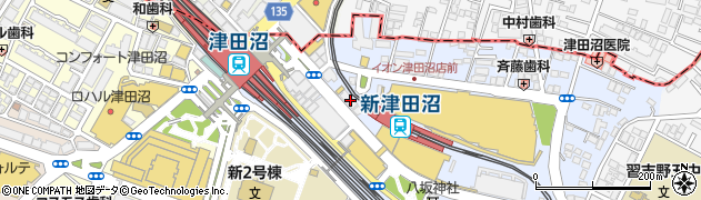 クロロフイル津田沼駅前美顔教室周辺の地図
