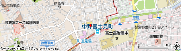 ポニークリーニング・オオゼキ　杉並和田店周辺の地図