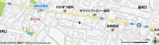 千葉県習志野市藤崎周辺の地図