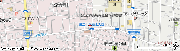 ＪＡ東京むさし西野周辺の地図
