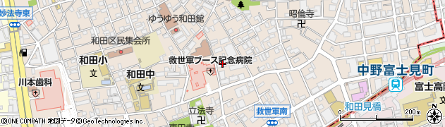 東京都杉並区和田周辺の地図