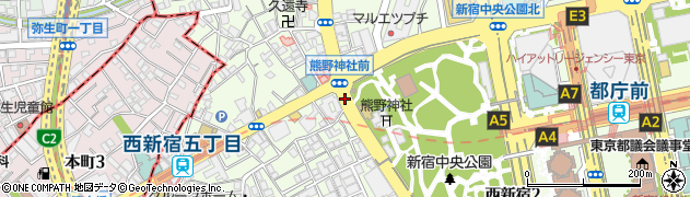 スターバックスコーヒー 新宿中央公園 SHUKNOVA店周辺の地図