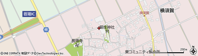 千葉県匝瑳市横須賀周辺の地図