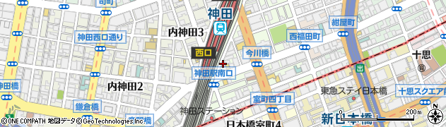 松屋 神田南口店周辺の地図