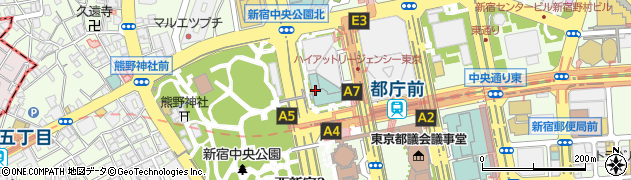 ハイアットリージェンシー東京　白鳳周辺の地図