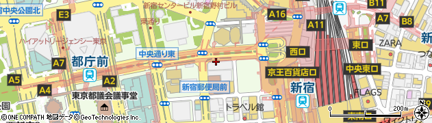 外貨両替専門店ワールドカレンシーショップ　新宿西口店周辺の地図