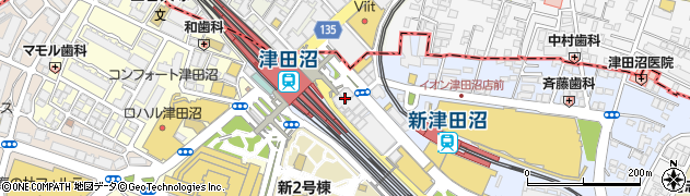 ホットヨガサロン・ラビエ・津田沼店周辺の地図