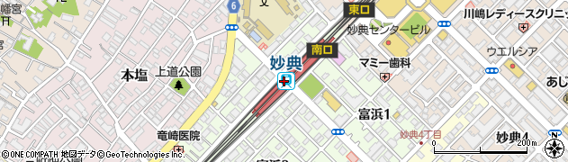 妙典駅周辺の地図