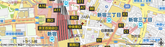 スタジオ・ヨギー新宿周辺の地図