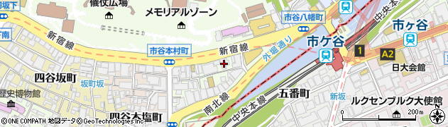 東京都新宿区市谷本村町3-26周辺の地図
