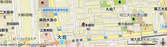 おおじま駅前歯科・大島駅前矯正歯科周辺の地図