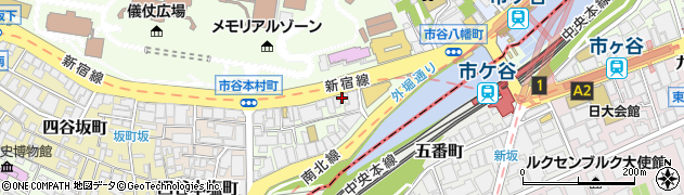 東京都新宿区市谷本村町3-27周辺の地図