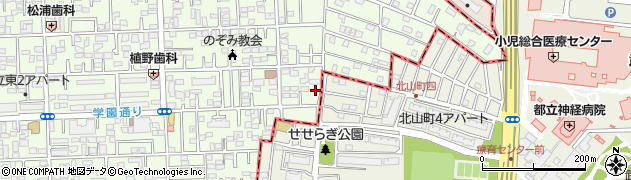 東京都国立市東3丁目19-14周辺の地図