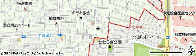 東京都国立市東3丁目19-7周辺の地図