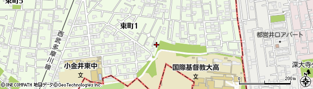 東京都小金井市東町1丁目18-4周辺の地図