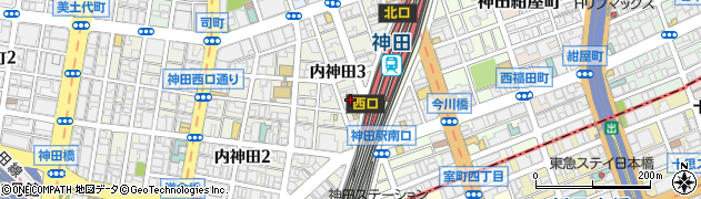 つけ麺専門店 三田製麺所 神田店周辺の地図