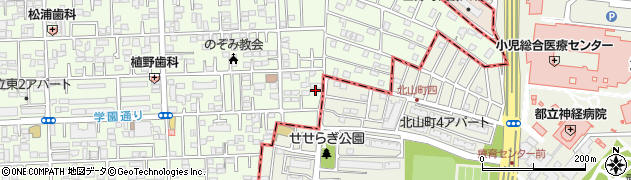 東京都国立市東3丁目19-13周辺の地図