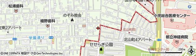 東京都国立市東3丁目19-26周辺の地図