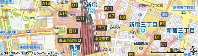 オリジナルパンケーキハウス ルミネエスト新宿店周辺の地図