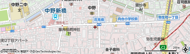ウエルシア薬局中野新橋店周辺の地図