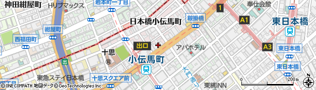 東京都中央区日本橋小伝馬町10周辺の地図