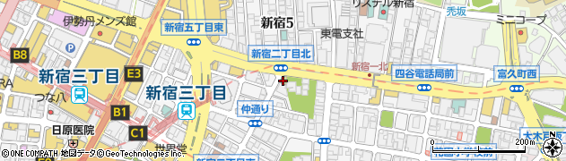 すき家新宿二丁目店周辺の地図