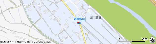 若尾新田周辺の地図
