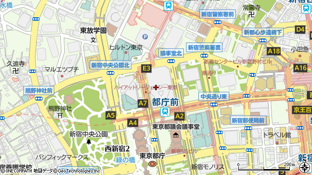 〒163-0205 東京都新宿区西新宿 新宿住友ビル（５階）の地図