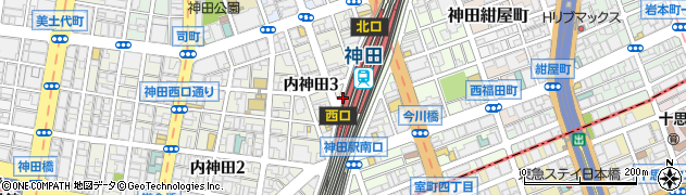 東京味源 神田駅前店周辺の地図