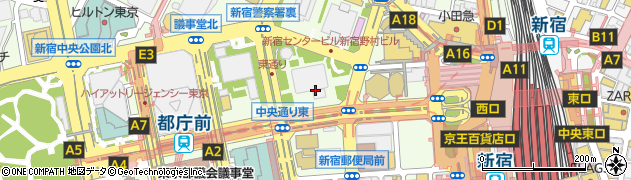 新宿センタービル内郵便局 ＡＴＭ周辺の地図