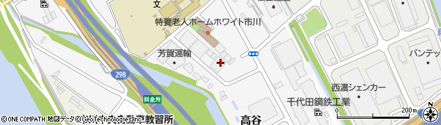 千葉県市川市高谷周辺の地図