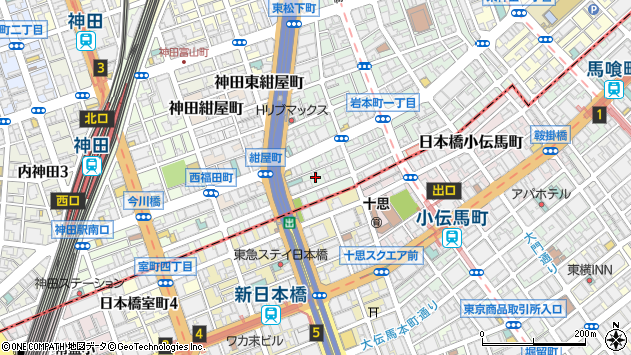 〒101-0032 東京都千代田区岩本町の地図
