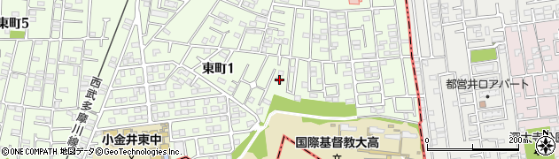 東京都小金井市東町1丁目18-6周辺の地図