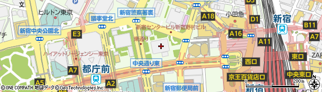 オリックスレンタカー新宿西口店周辺の地図