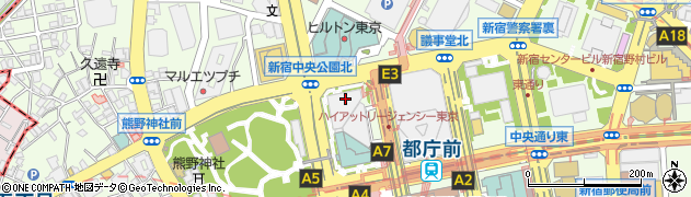 台北夜市 ハイアット小田急第一生命ビル店周辺の地図