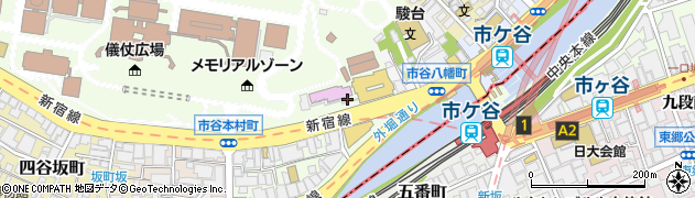 東京都新宿区市谷本村町4周辺の地図