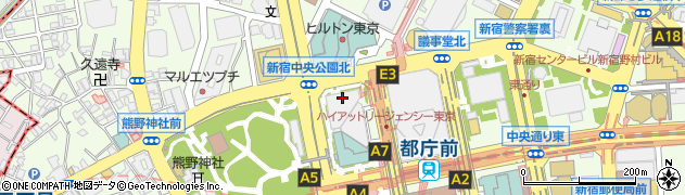 実演手打うどん杵屋 新宿第一生命ビル店周辺の地図
