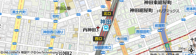 カラオケの鉄人 神田西口駅前店周辺の地図