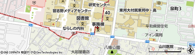 日本大学生産工学部　数理情報工学科事務室周辺の地図