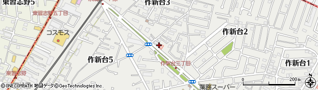 千葉作新台郵便局周辺の地図