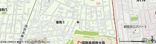 東京都小金井市東町1丁目18-9周辺の地図