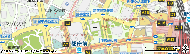 新宿三井ビル防災センター周辺の地図